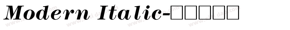 Modern Italic字体转换